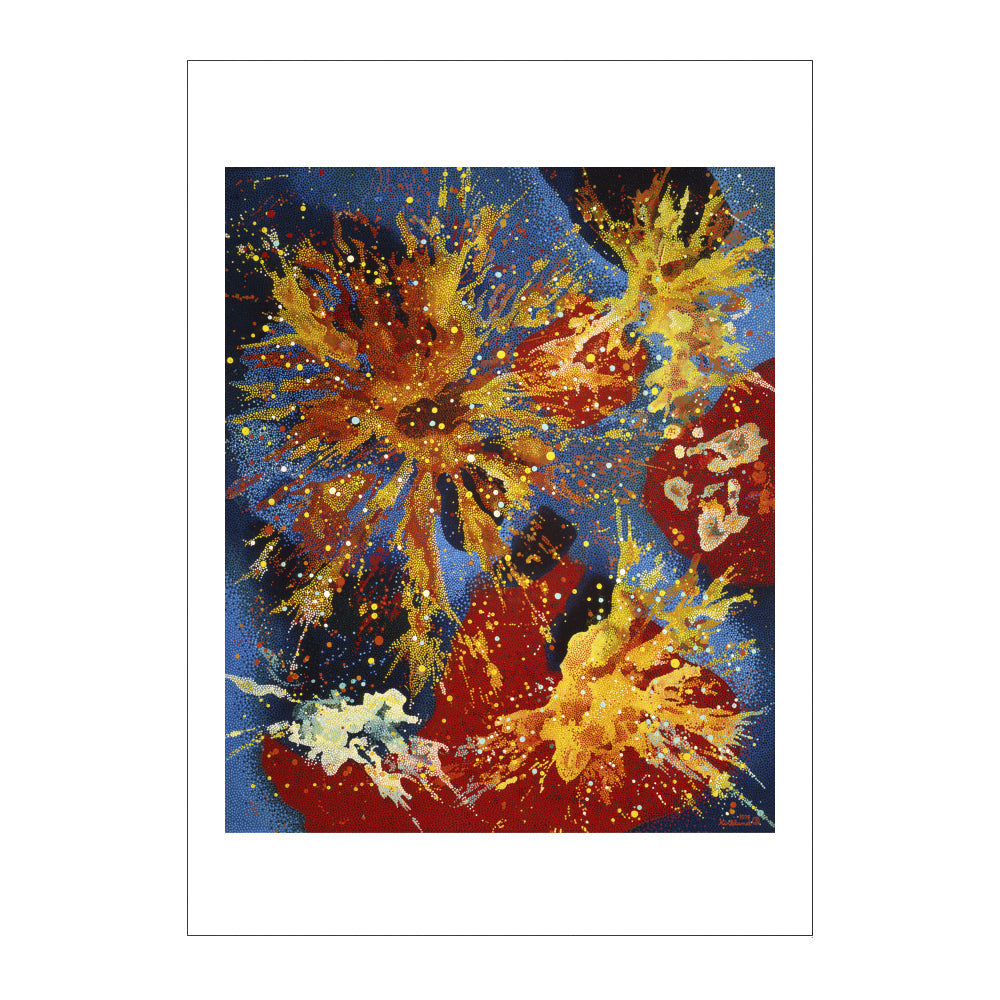 Vance Kirkland - The Energy of Explosions Postcard - The Shops at
