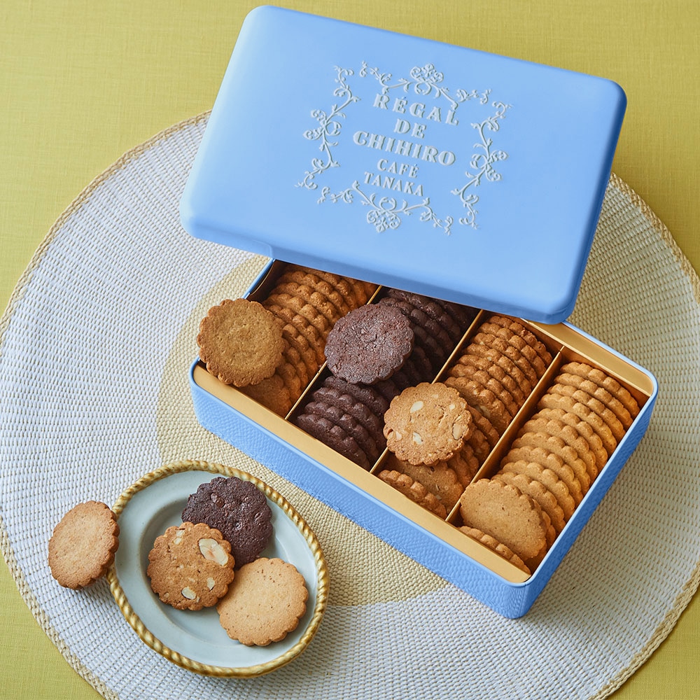 ビスキュイ・グランキャトル・グリーゼ(アジュール缶) 4種60枚