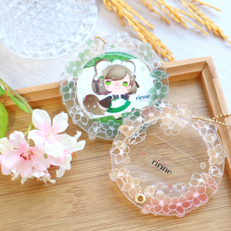 缶バッジアクリルフレーム 桜 黄色| FUKUYA ONLINE フクヤオンライン