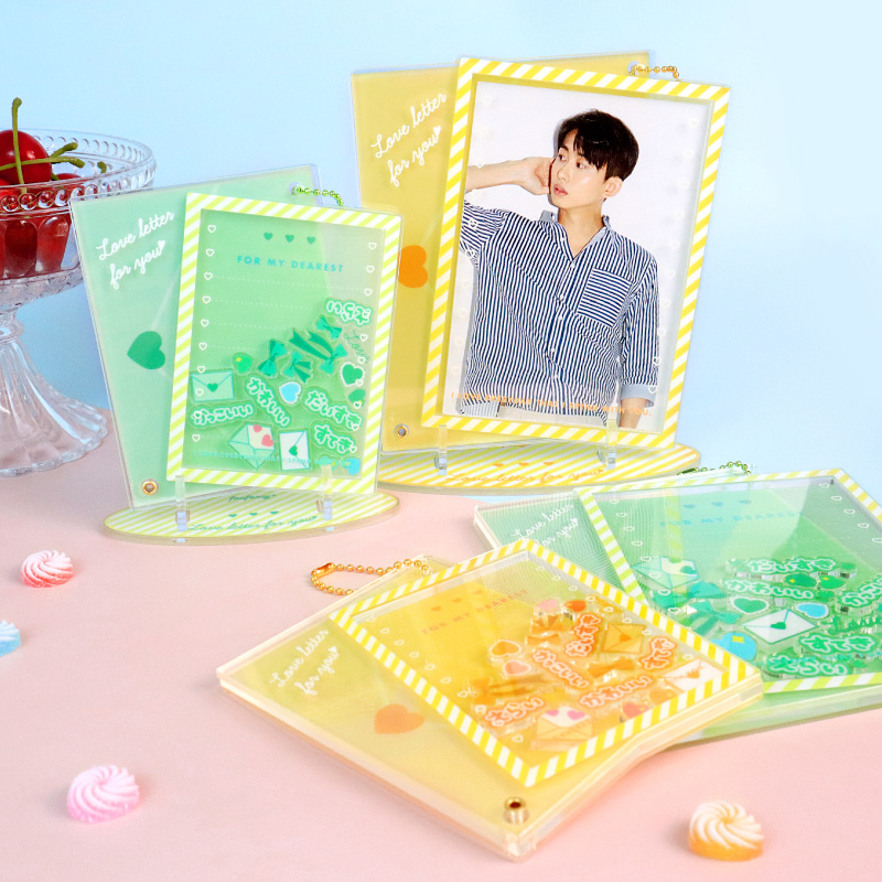 ラブレターアクリルフレーム ブロマイドサイズ イエロー| FUKUYA