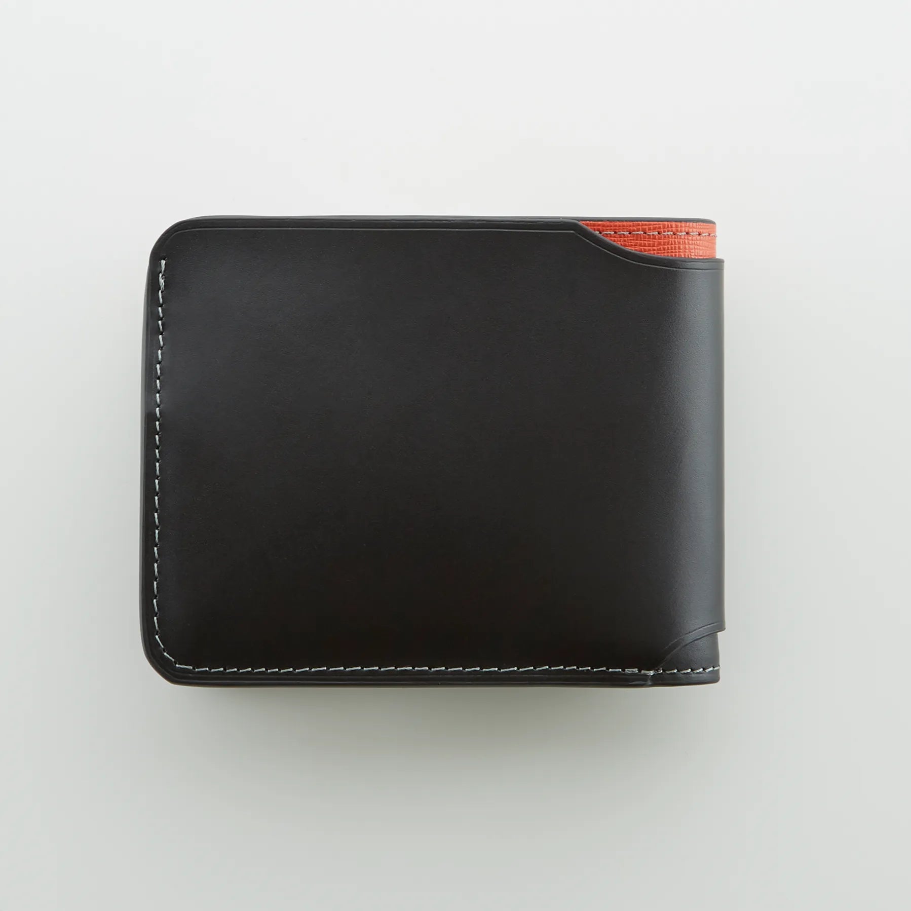 アトリエ・ヒロ ネクストガラス加工レザー 二つ折り財布｜機能的