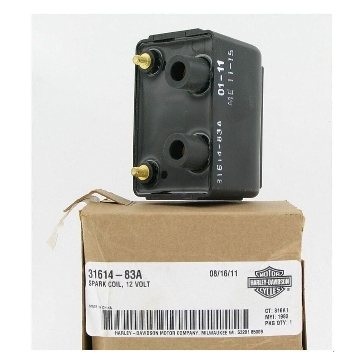 31614-83a Harley COIL SPARK 12 VOLT – Auckland Harley-Davidson