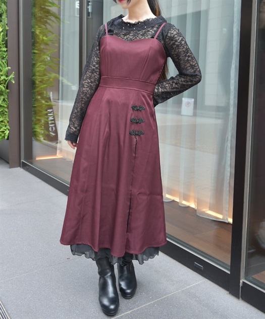 タッセル付チャイナ風ワンピース | axes femme -outlet- | axes femme