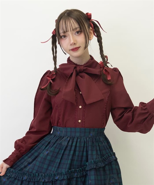 ボウタイリボンブラウス | kawaii -outlet- | axes femme online shop