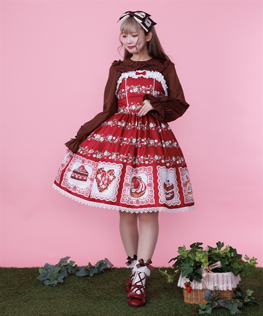 ベイクドベリージャンパースカート【三次予約】 | Chalmiere | axes