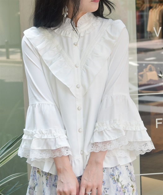 姫袖風フレア袖ブラウス 【会員限定価格】 | axes femme online shop