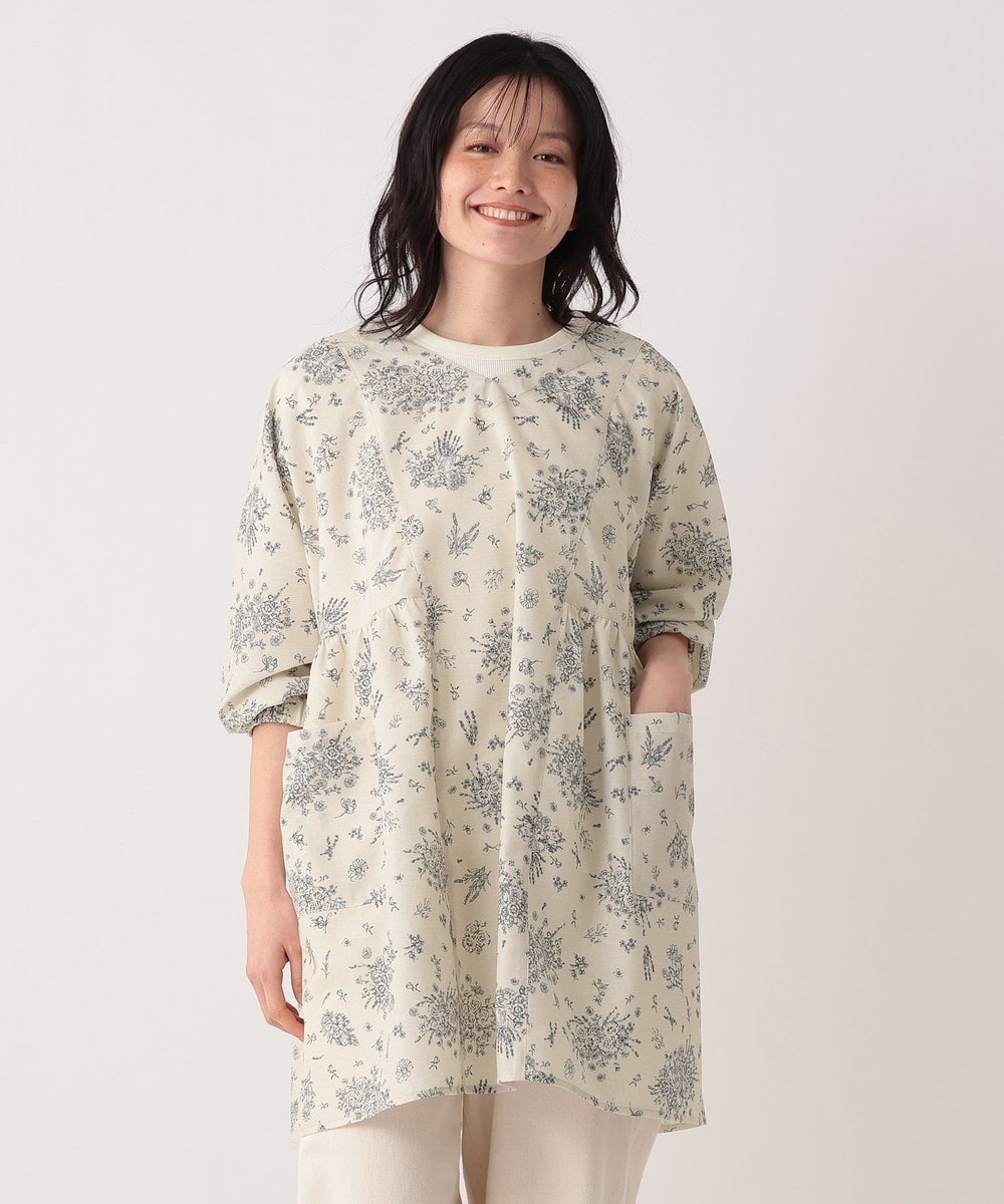 フラワードルマンVネック割烹着/エプロン | アフタヌーンティー公式