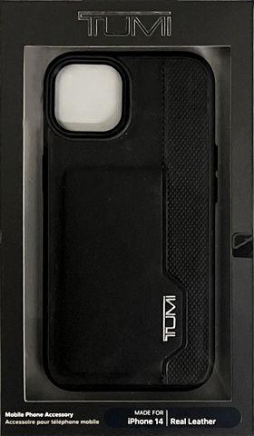 TUMI iPhone14 用 本革 カードスロット付き 背面ケース | 株式会社
