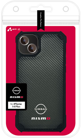 nismo iPhone14 Plus用 耐衝撃 ハイブリッド カーボン背面ケース