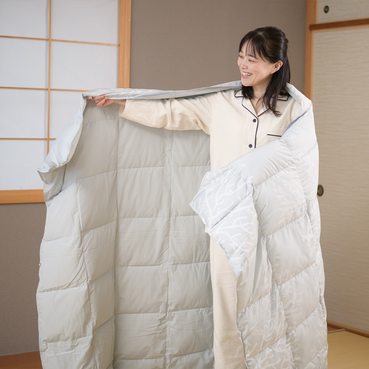 テイジン マイクロフラッフィー肌掛け布団 ダブル | ABCミッケ