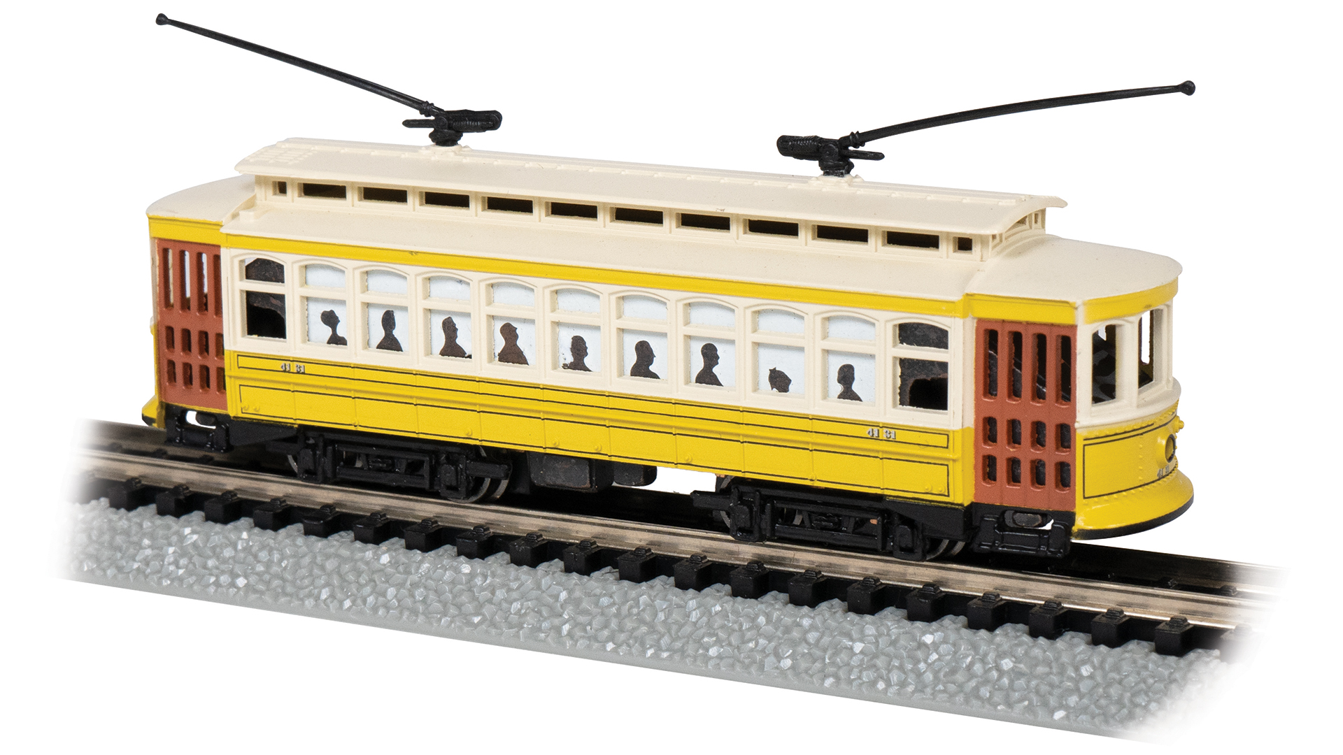 Brill Trolley - Lowell #4131 [61088] - $87.00 : Bachmann Trains