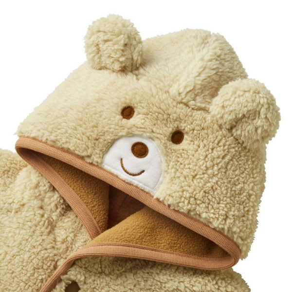 ミキハウス ホットビスケッツ]くま顔ドン ボアマントギフトセット