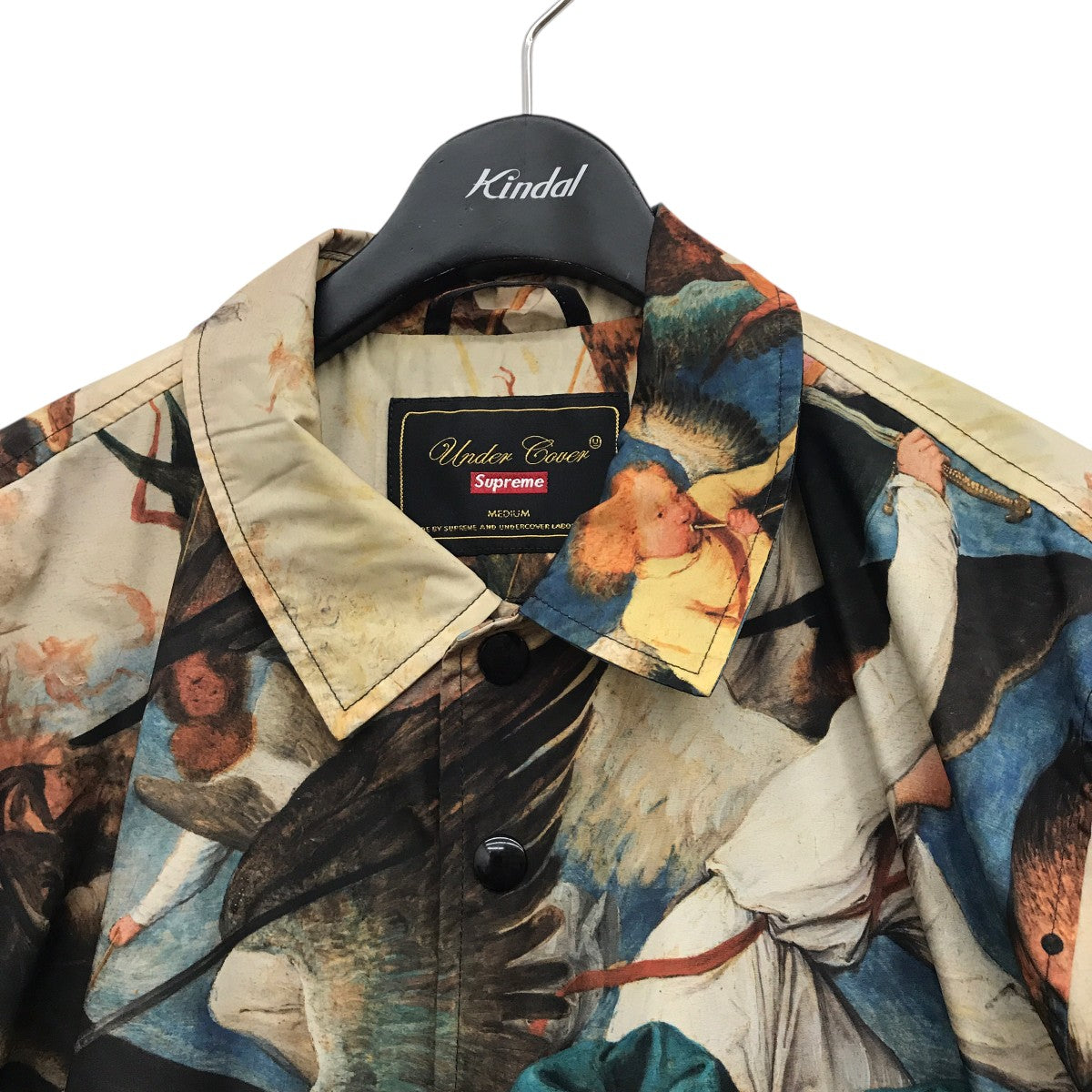 Supreme×UNDERCOVER ナイロンジャケット オレンジ×グリーン×ブラック