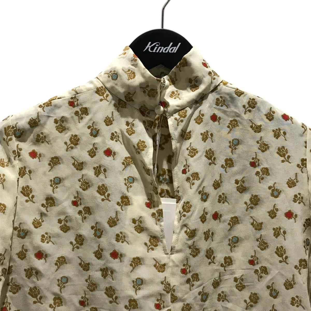 mame kurogouchi(マメクロゴウチ) 25SS【Floral Jacquard Hight Neck