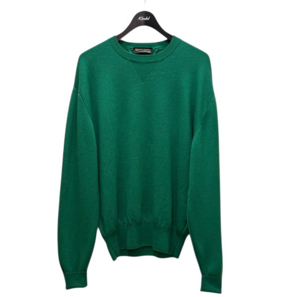 KAPTAIN SUNSHINE×JOHN SMEDLEY 1980 Double V Pullover グリーン
