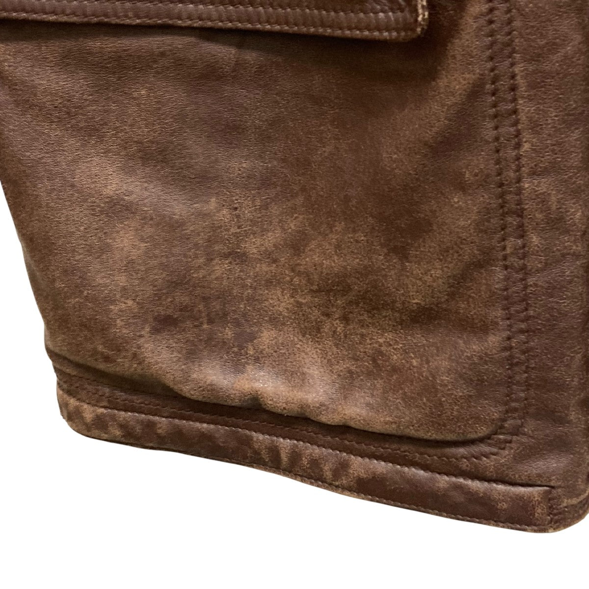 GIORGIO ARMANI(ジョルジオ・アルマーニ) 中綿レザージャケット