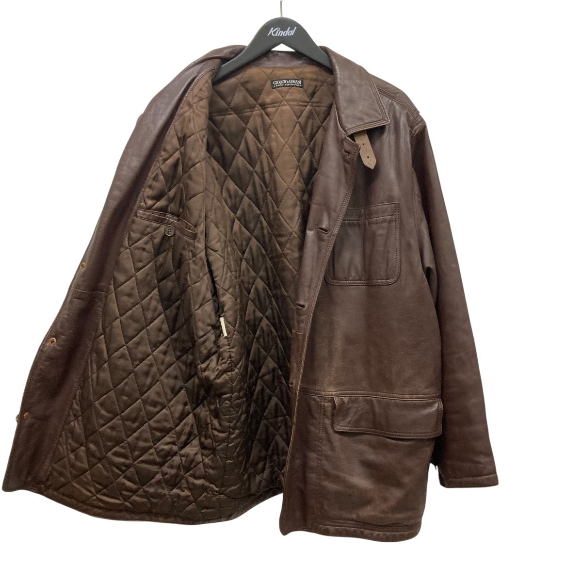 GIORGIO ARMANI(ジョルジオ・アルマーニ) 中綿レザージャケット