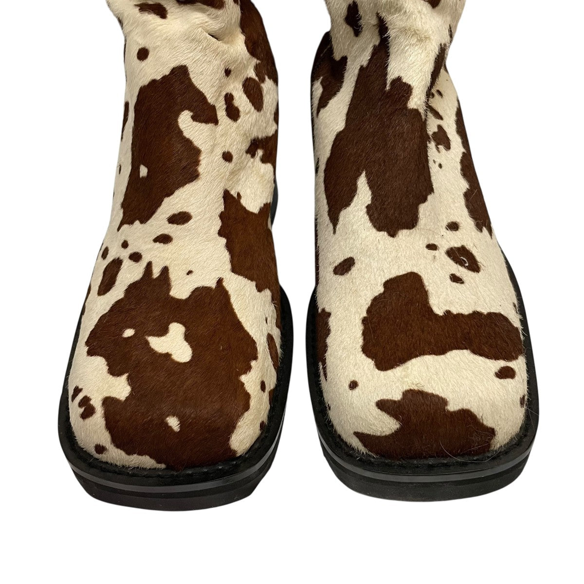 the virgins(ザ・ヴァージンズ) ダルメシアン柄ロングブーツ ブラウン