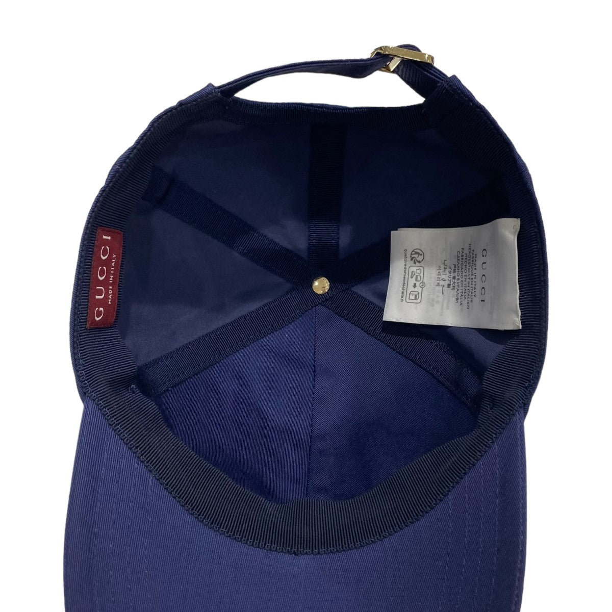 GUCCI(グッチ) 24AW エンブロイダリー付き コットン ベースボール