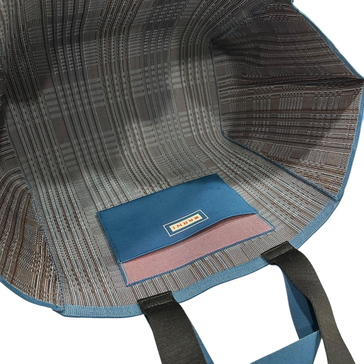 MARNI(マルニ) チェックトートバッグ ブルー｜【公式】カインドオル