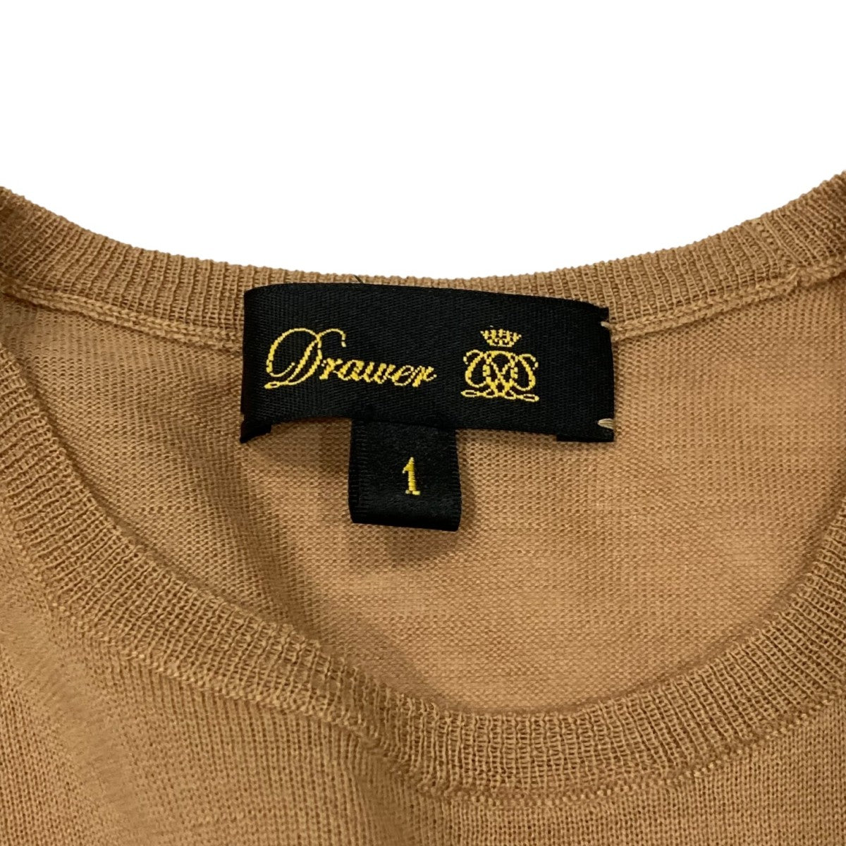 Drawer(ドゥロワー) 18Gウールノースリーブニット6518-106-0370 6518