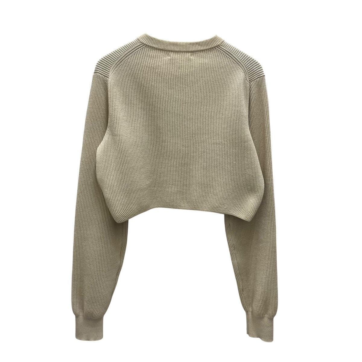 AURALEE(オーラリー) FLAT YARN RIB KNIT CREW NECK ZIP CARDIGAN