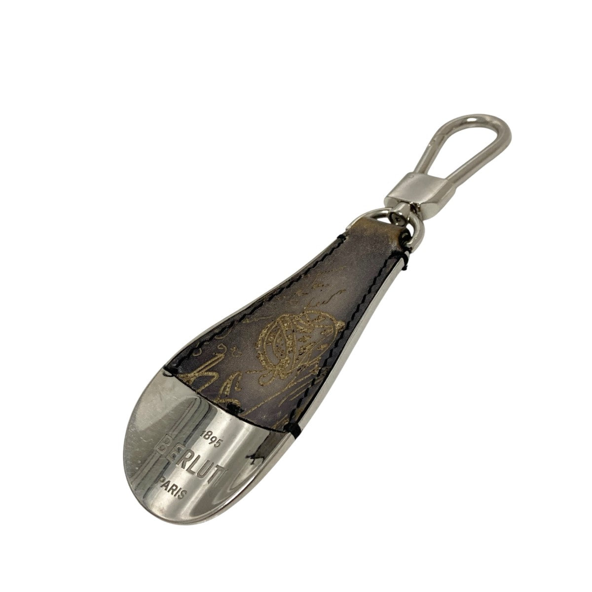 美品 BERLUTI ベルルッティ シューホーン キーリング カリグラフィー