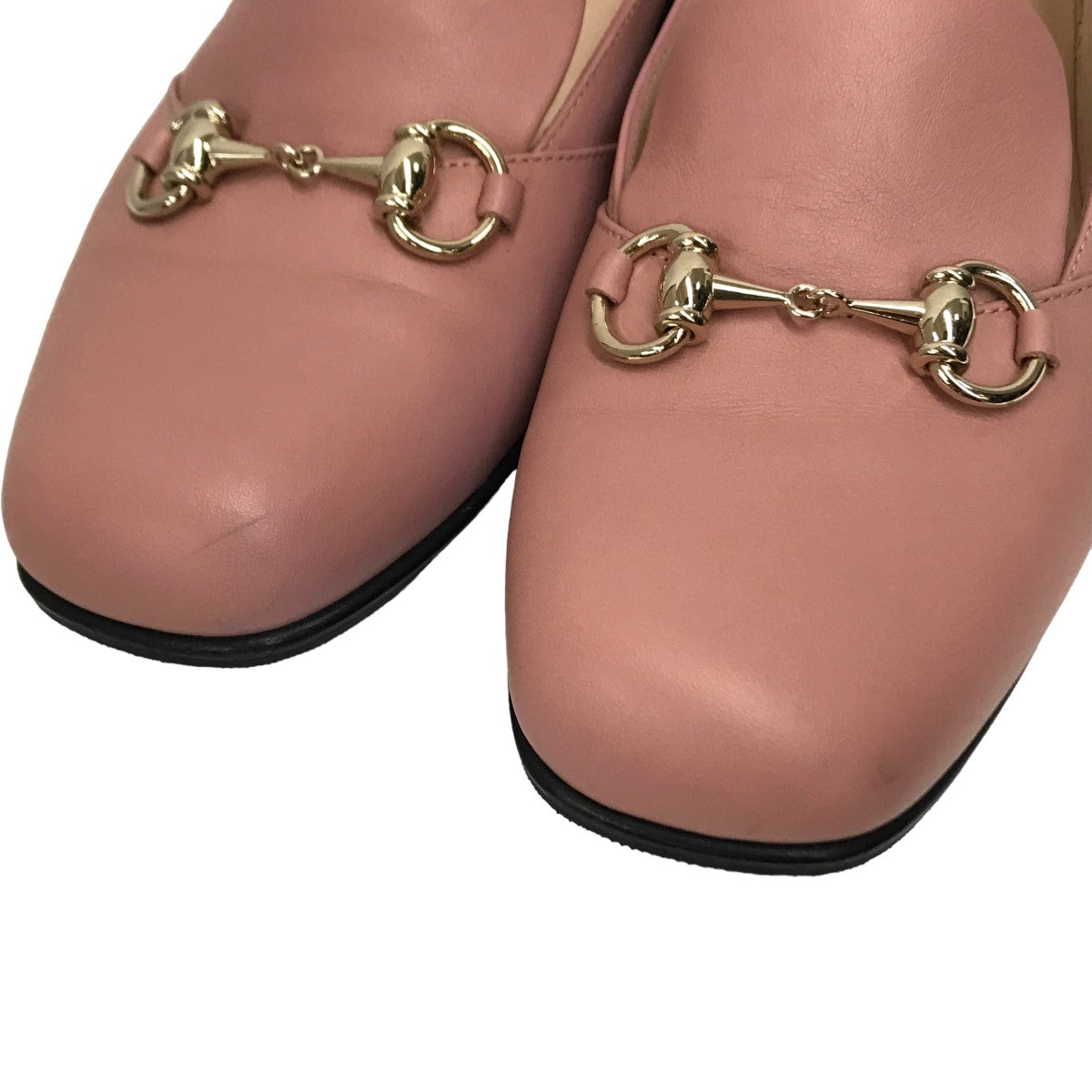 GUCCI(グッチ) ホースビット ローファー 466702 466702 ピンク サイズ