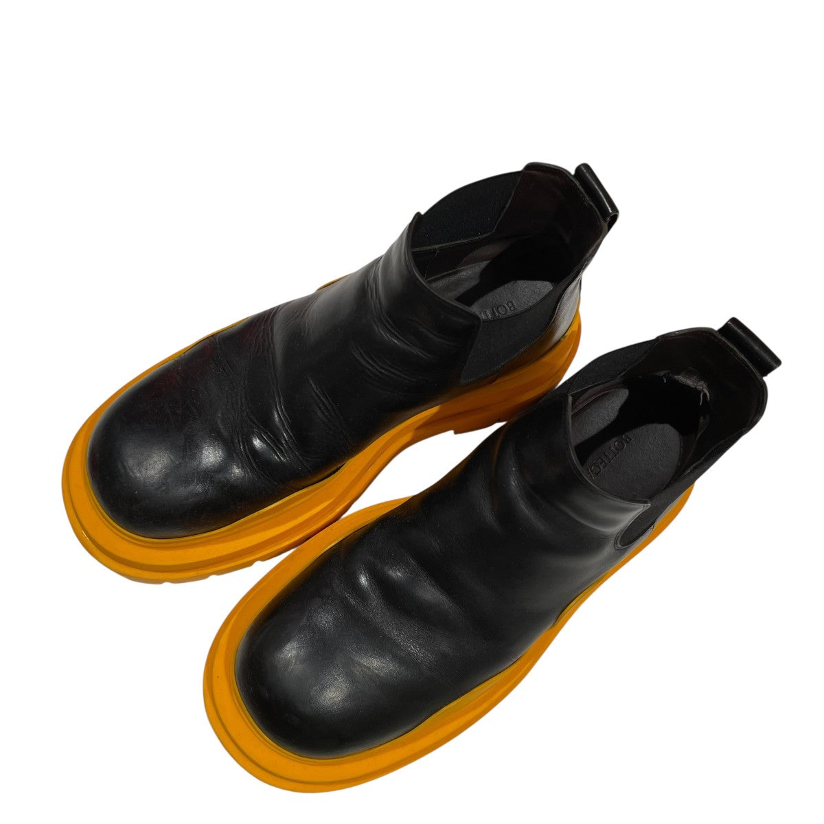 BOTTEGA VENETA(ボッテガヴェネタ) タイヤブーツ ブラック×イエロー