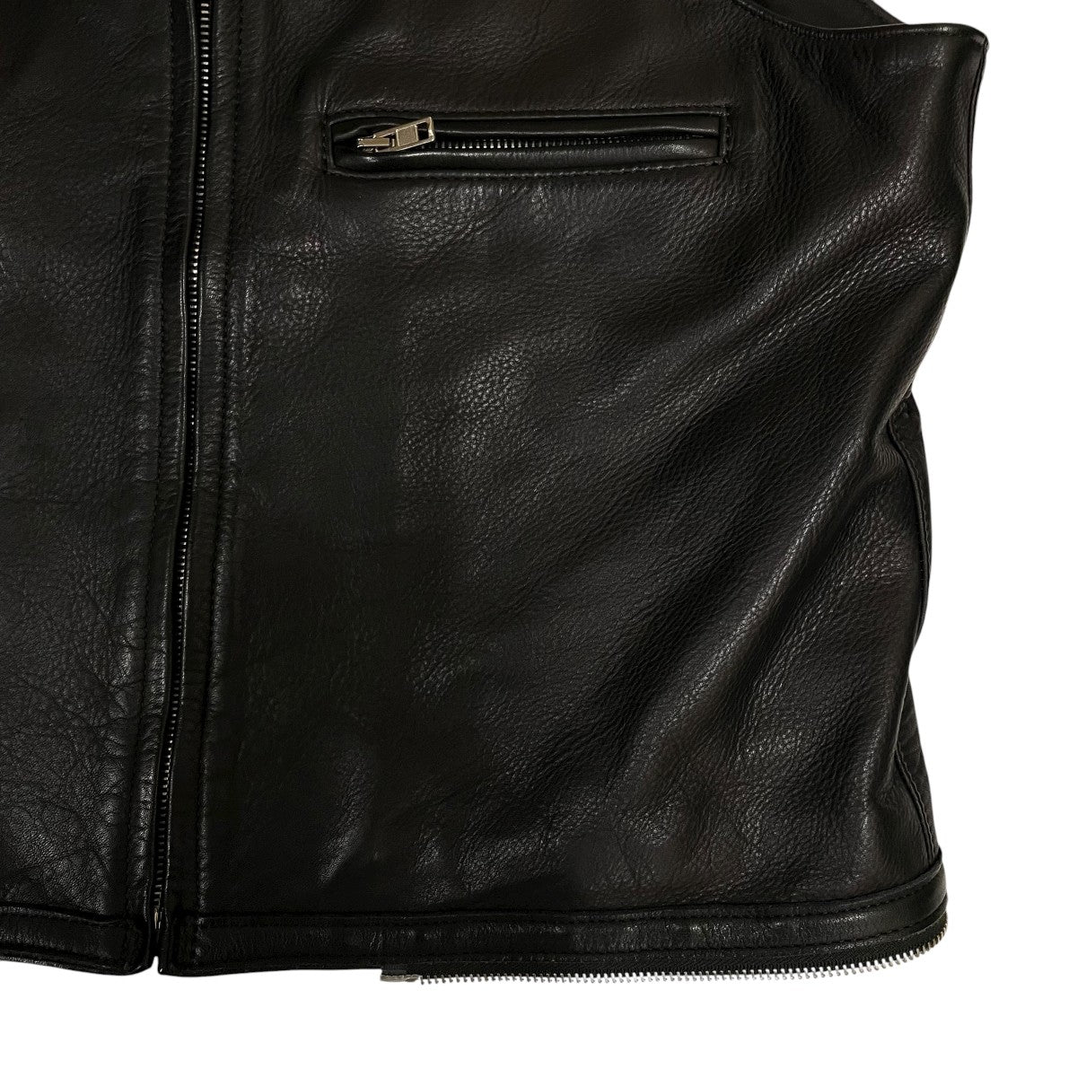 UNUSED(アンユーズド) STRAP VESTレザーベスト ブラック サイズ 3