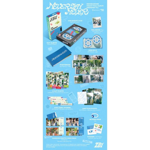 ZEROBASEONE - NEVER SAY NEVER [1st Full Album/PHOTOBOOK Ver./2種の