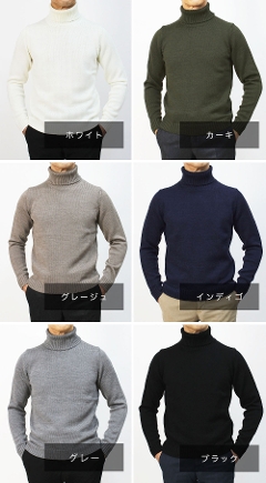 ザノーネ / ZANONE / タートルネック ニット / ウール ミドルゲージ 5G
