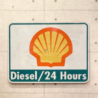 大型看板 【SHELL(シェル社製】 道路標識 ガレージアイテム