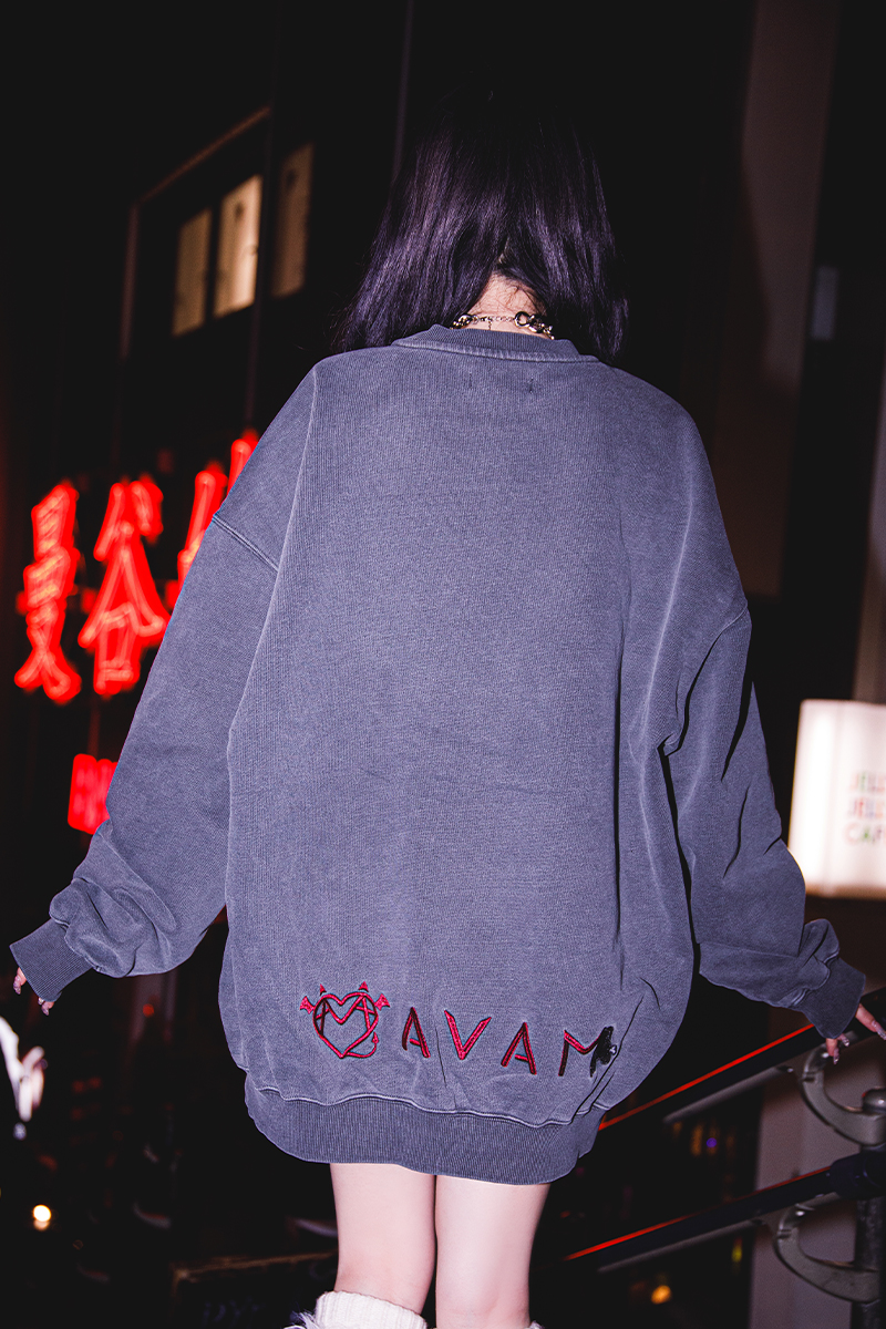 AVAM×GALFY×GEKIROCK CLOTHINGコラボ・スウェット BLACK / ロック
