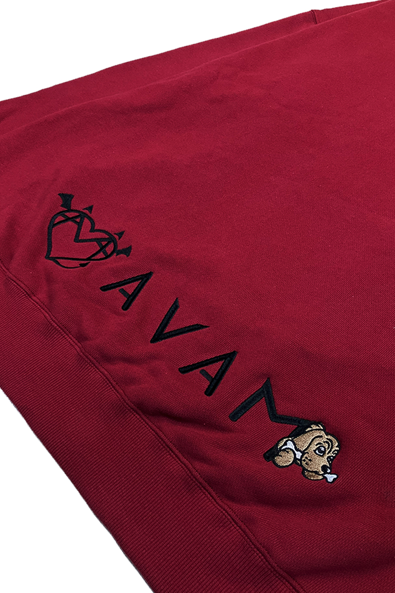 AVAM×GALFY×GEKIROCK CLOTHINGコラボ・スウェット BURGUNDY / ロック