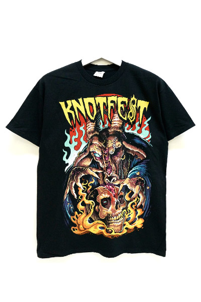 SLIPKNOT Knotfest-Brain Ripper-Black t-shirt / ロックファッション