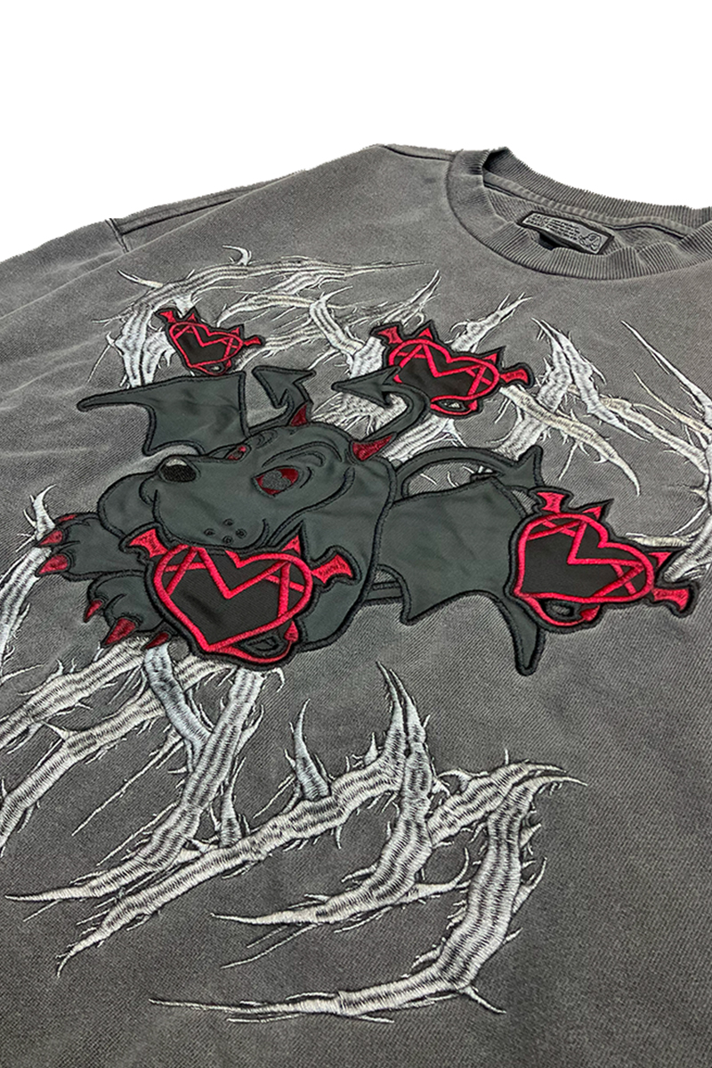 AVAM×GALFY×GEKIROCK CLOTHINGコラボ・スウェット BLACK / ロック