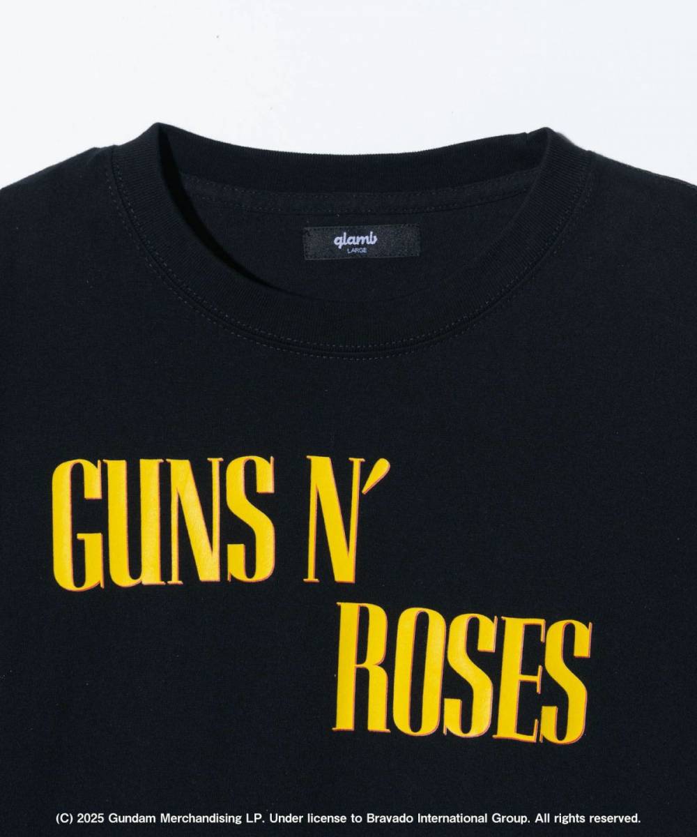 glamb(グラム)GB0325/CS02 : GUNS N' ROSES Cross T-Shirt - Black