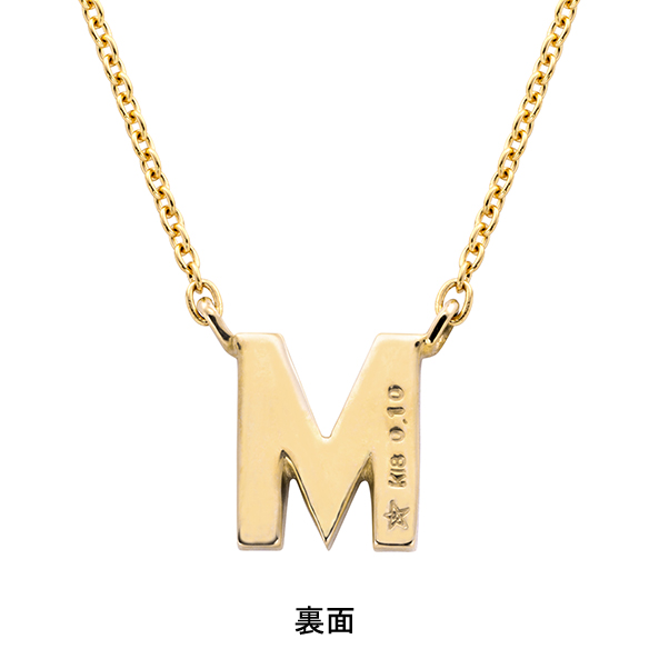 K18イエローゴールド ダイヤモンド イニシャルペンダントM | 高品質 金