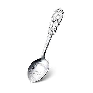 刻印無料】K18 バースレコードスプーン | 高品質 金・プラチナ