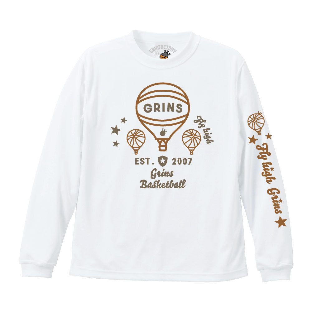 バスケ 長袖 ロンT「balloon（バルーン）」 (140-5L) バスケTシャツ