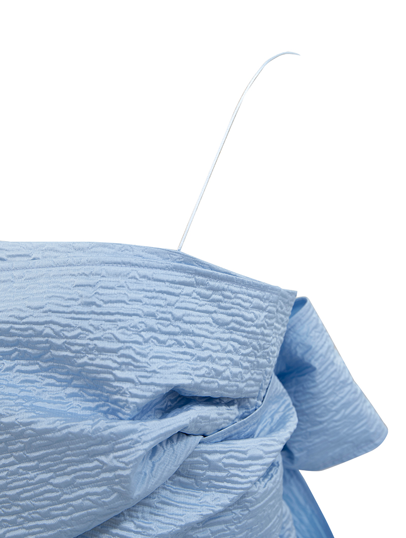 CECILIE BAHNSEN|バックリボン トップス-ブルー をレンタルする| 結婚