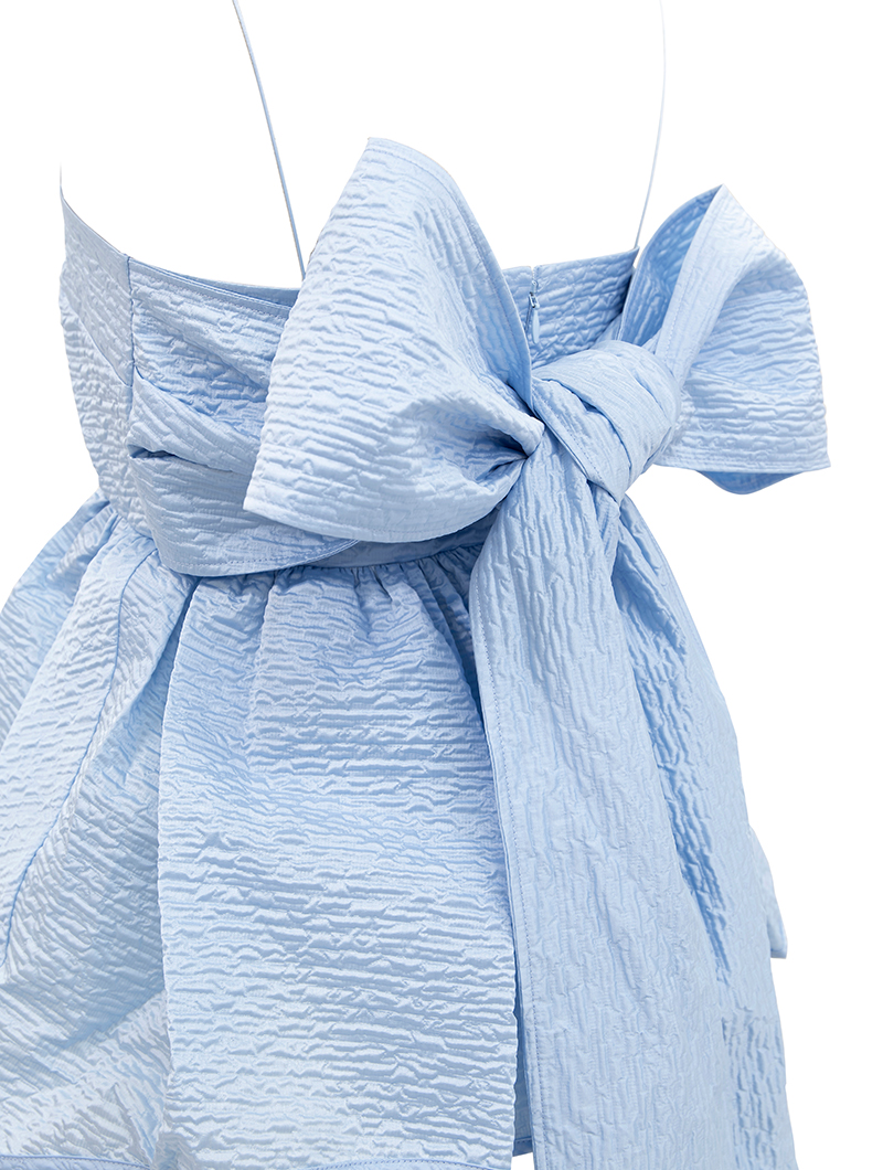 CECILIE BAHNSEN|バックリボン トップス-ブルー をレンタルする| 結婚