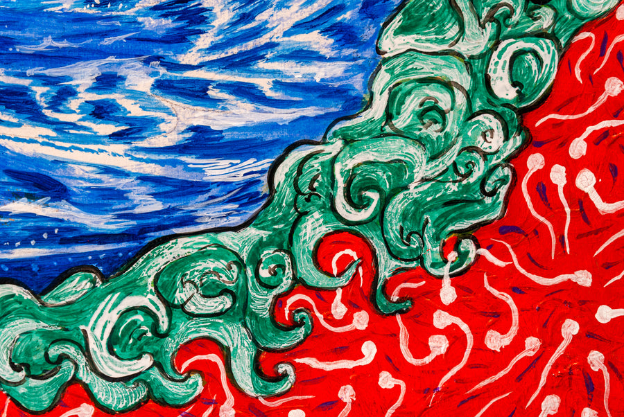 ガラリShowcase】田村正樹「ウミノメ」（東町祭屋台天井絵・龍図