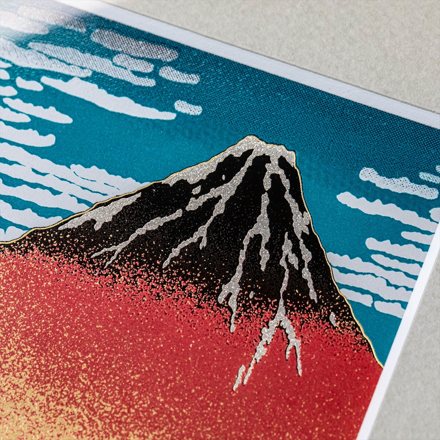 金蒔絵「赤富士（凱風快晴）」 – Shop of Hokusai ｜ 北斎館ネットショップ