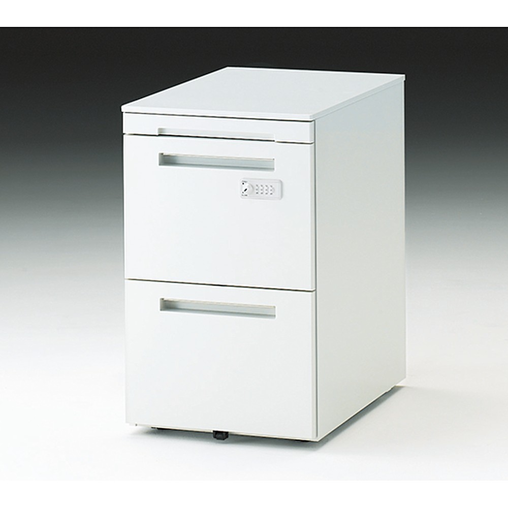 CZRワゴン A4・2段 ペントレイ付D608mm CZR-046MPCKB-W9｜オフィス