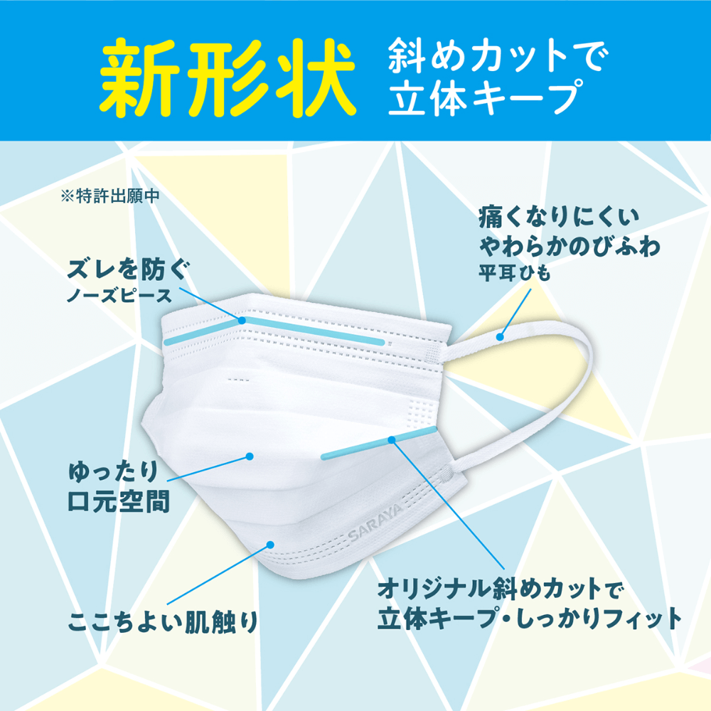 サラヤ｜二つ折りマスク ORIORI ふつうサイズ 30枚: サラヤ公式通販