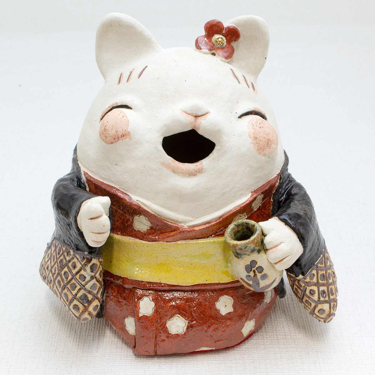 古い小さな小さな雛道具 江戸細工 招き猫他いろいろ 郷土玩具 招き猫