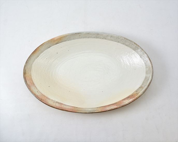 和雑貨 四季彩堂 オンラインショップ / 渕荒横彫楕円皿 大