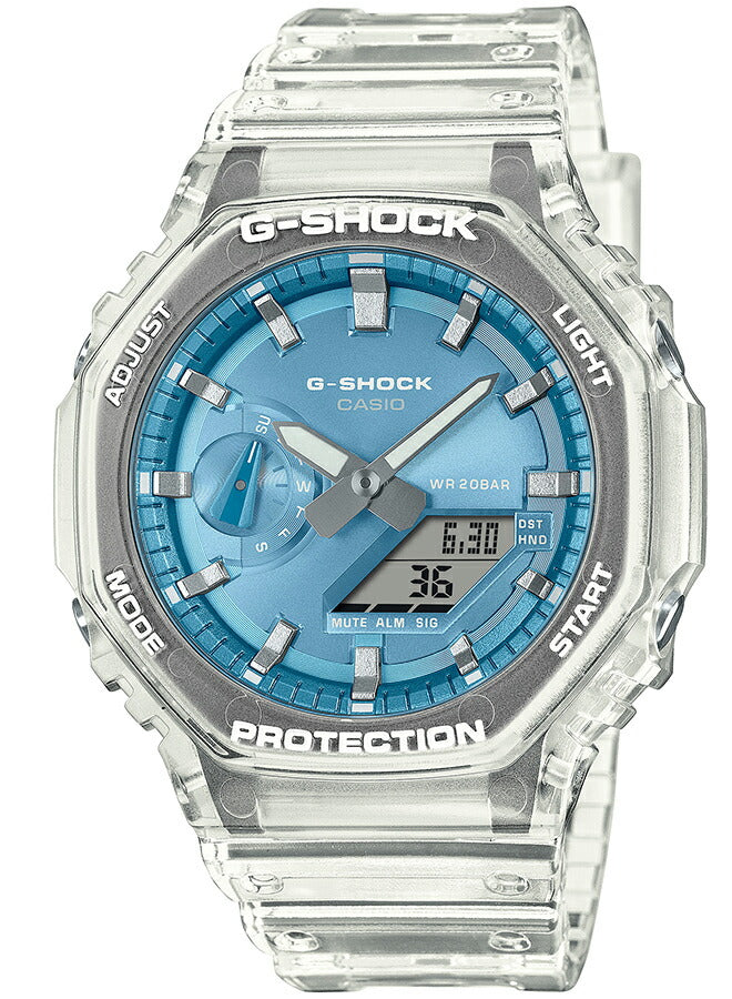 G-SHOCK ブライトメタリックダイヤルシリーズ スカイブルー GA-2100BM
